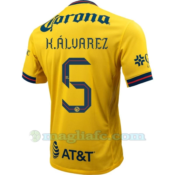 Maglia Calcio Club América K. Alvarez #5 2024-25 Prima Uomo