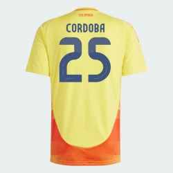 Maglia Calcio Colombia Cordoba #25 Copa America 2024 Prima Uomo
