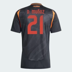 Maglia Calcio Colombia D. Munoz #21 Copa America 2024 Trasferta Uomo