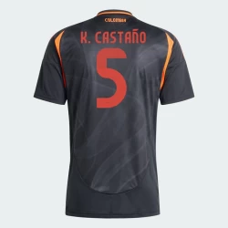 Maglia Calcio Colombia K. Castano #5 Copa America 2024 Trasferta Uomo