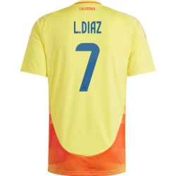 Maglia Calcio Colombia L. Diaz #7 Copa America 2024 Prima Uomo