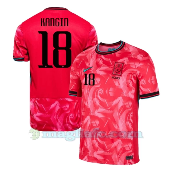 Maglia Calcio Corea del Sud Kangin #18 2024 Prima Uomo