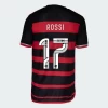 Maglia Calcio CR Flamengo Rossi #17 2024-25 Prima Uomo