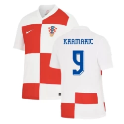 Maglia Calcio Croazia Kramaric #9 Europei 2024 Prima Uomo