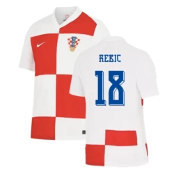 Maglia Calcio Croazia Rebic #18 Europei 2024 Prima Uomo