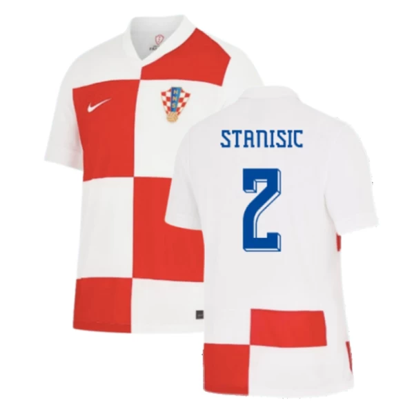 Maglia Calcio Croazia Stanisic #2 Europei 2024 Prima Uomo