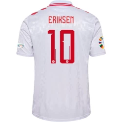 Maglia Calcio Danimarca 2024 Christian Eriksen #10 Trasferta Uomo