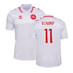 Maglia Calcio Danimarca B.Laudrup #11 Europei 2024 Trasferta Uomo