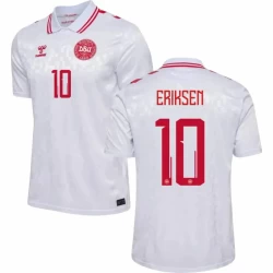 Maglia Calcio Danimarca Christian Eriksen #10 Europei 2024 Trasferta Uomo