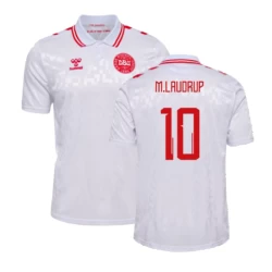 Maglia Calcio Danimarca M.Laudrup #10 Europei 2024 Trasferta Uomo