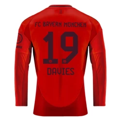 Maglia Calcio FC Bayern München Alphonso Davies #19 2024-25 Prima Uomo Manica Lunga