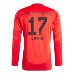 Maglia Calcio FC Bayern München Bryan #17 2024-25 Prima Uomo Manica Lunga