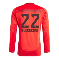 Maglia Calcio FC Bayern München Guerreiro #22 2024-25 Prima Uomo Manica Lunga