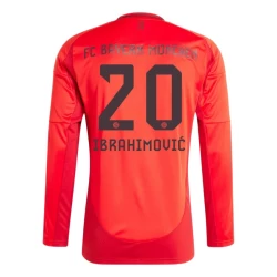 Maglia Calcio FC Bayern München Ibrahimovic #20 2024-25 Prima Uomo Manica Lunga