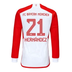 Maglia Calcio FC Bayern München Theo Hernández #21 2023-24 Prima Uomo Manica Lunga