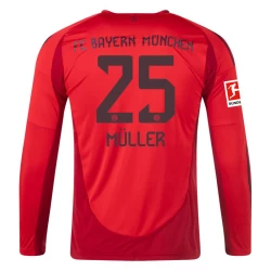 Maglia Calcio FC Bayern München Thomas Müller #25 2024-25 Prima Uomo Manica Lunga