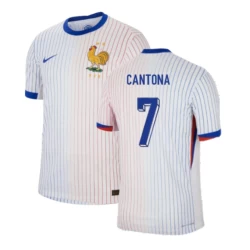 Maglia Calcio Francia Cantona #7 Europei 2024 Trasferta Uomo