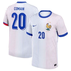 Maglia Calcio Francia Coman #20 Europei 2024 Trasferta Uomo