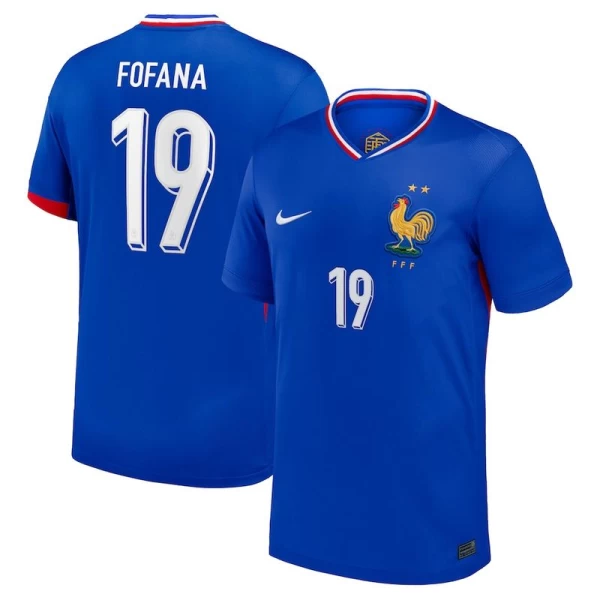 Maglia Calcio Francia Fofana #19 Europei 2024 Prima Uomo