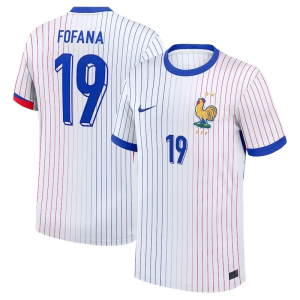 Maglia Calcio Francia Fofana #19 Europei 2024 Trasferta Uomo