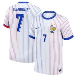 Maglia Calcio Francia Guendouzi #7 Europei 2024 Trasferta Uomo