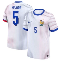 Maglia Calcio Francia Kounde #5 Europei 2024 Trasferta Uomo