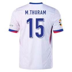 Maglia Calcio Francia M. Thuram #15 Europei 2024 Trasferta Uomo