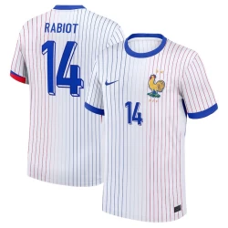 Maglia Calcio Francia Rabiot #14 Europei 2024 Trasferta Uomo