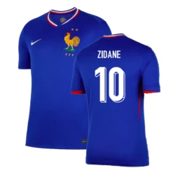 Maglia Calcio Francia Zinédine Zidane #10 Europei 2024 Prima Uomo