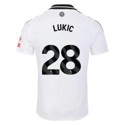 Maglia Calcio Fulham FC Lukic #28 2024-25 Prima Uomo