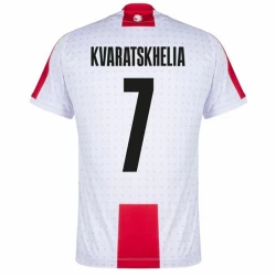 Maglia Calcio Georgia Kvaratskhelia #7 Europei 2024 Prima Uomo