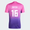 Maglia Calcio Germania Anton #16 Europei 2024 Trasferta Uomo