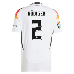 Maglia Calcio Germania Antonio Rudiger #2 Europei 2024 Prima Uomo