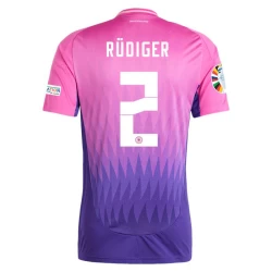 Maglia Calcio Germania Antonio Rudiger #2 Europei 2024 Trasferta Uomo