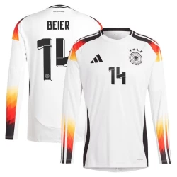 Maglia Calcio Germania Beier #14 Europei 2024 Prima Uomo Manica Lunga