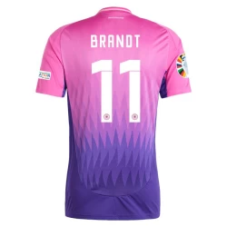 Maglia Calcio Germania Brandt #11 Europei 2024 Trasferta Uomo