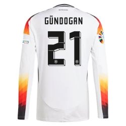 Maglia Calcio Germania İlkay Gündoğan #21 Europei 2024 Prima Uomo Manica Lunga