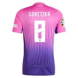 Maglia Calcio Germania Leon Goretzka #8 Europei 2024 Trasferta Uomo