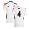 Maglia Calcio Germania Tah #4 Europei 2024 Prima Uomo