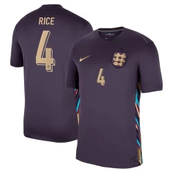 Maglia Calcio Inghilterra Declan Rice #4 Europei 2024 Trasferta Uomo