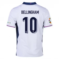 Maglia Calcio Inghilterra Jude Bellingham #10 Europei 2024 Prima Uomo