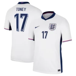 Maglia Calcio Inghilterra Toney #17 Europei 2024 Prima Uomo