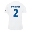 Maglia Calcio Inter Milan 2023-24 Dumfries #2 Trasferta Uomo