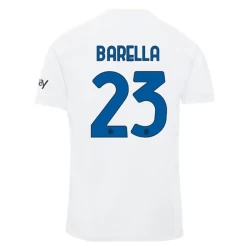 Maglia Calcio Inter Milan 2023-24 Nicolo Barella #23 Trasferta Uomo