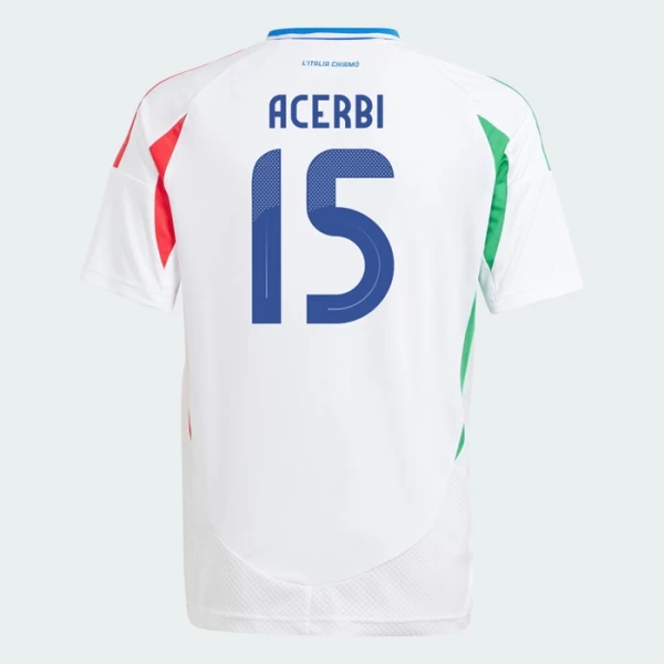 Maglia Calcio Italia Acerbi #15 Europei 2024 Trasferta Uomo