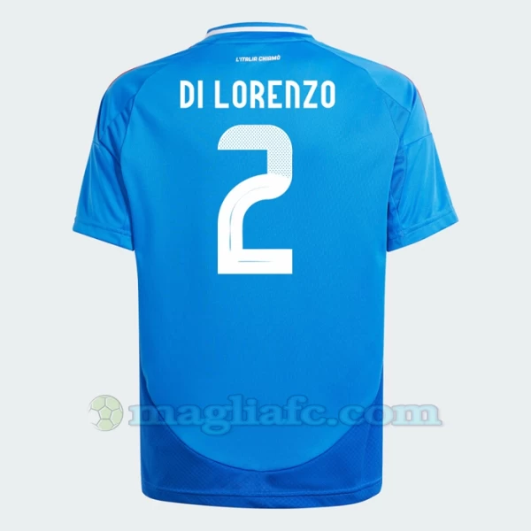 Maglia Calcio Italia Di Lorenzo #2 Europei 2024 Prima Uomo