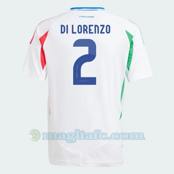 Maglia Calcio Italia Di Lorenzo #2 Europei 2024 Trasferta Uomo