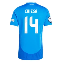 Maglia Calcio Italia Federico Chiesa #14 Europei 2024 Prima Uomo