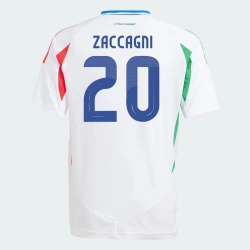 Maglia Calcio Italia Zacagni #20 Europei 2024 Trasferta Uomo