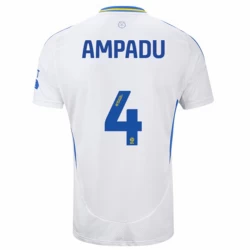 Maglia Calcio Leeds United Ampadu #4 2024-25 Prima Uomo